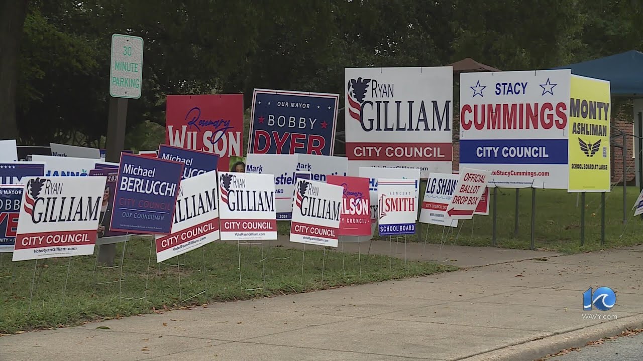 Long lines form in Virginia Beach ahead of early voting